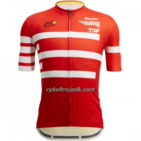 Cykeltøj + Cykelshorts 2022 Tour de France Kopenhagen Rød Hvid